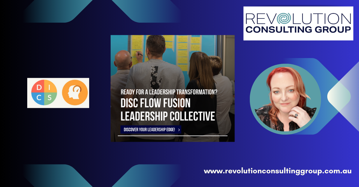 Sally Dillon Revolution Consulting Group DISC Flow Fusion Leadership Collective